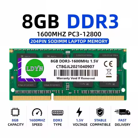 Laptop Memoria RAM DDR3 4GB 8GB 1066 1333 1600MHz PC3-8500 10600 12800 204Pin 1.5V SODIMM Non-ECC No