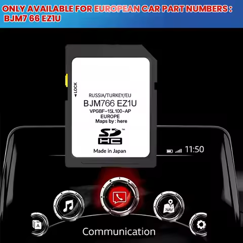 Suitable for Car Mazda Navigation SD Card EZ1U/2 /3/ 6 /CX3 GPS SD Card CX5 /MX5/CX9 Map SD Card 202