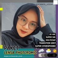 PHOTOCHROMIC GLASSES + LENS" [NORMAL/MINUS/CYL