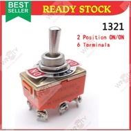 WSS E-TEN 1321 ON/ON 6 Pin 15A 250VAC Toggle Switch - ES-1321