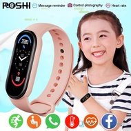 POSHI M6 Children Smart Watch Kids Sports Smartwatch For Girl Boy Heart Rate Smart Clock Fitness Tracker Smart-watch For 10-18 year