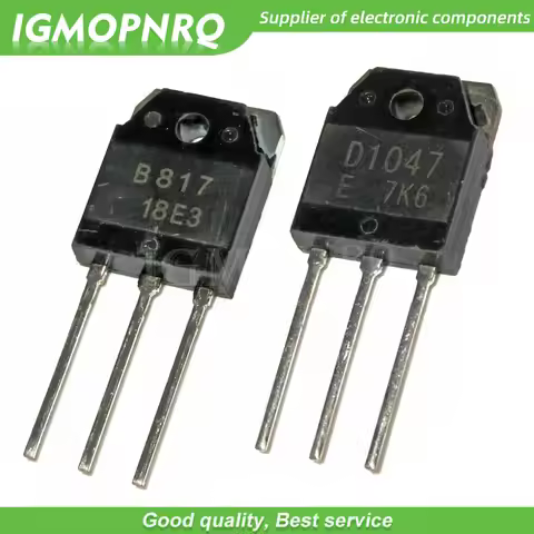 10Pairs 2SD1047 & 2SB817 (D1047 & B817) TO-3P Transistors New Original Free Shipping
