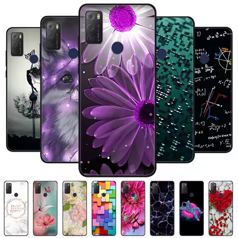 For TCL 20Y 6156D Case Silicone Shockproof Soft TPU Phone Cover For TCL 20Y 20E 6125F Funda for TCL2