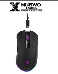 Mouse NUBWO ARCADIA X55 เมาส์เกมมิ่ง WIRELESS&amp;WIRED MACRO มีไฟ RGB ปรับ DPI ได้ เหมาะสำหรับเล่นเกม ของแท้ ประกันศูนย์ Nubwo