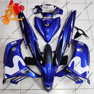 Yamaha LC 135 Cover Set Dpbmc Gp Blue Movistar White Putih Sticker Siap lekat dan Siap Tanam2k V2 V3
