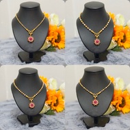 Necklace 3 Kings Pink Sapphire Pendant Available In Sizes 2 3 Mm. Length 20 Inches 24