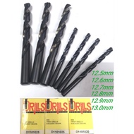 HSS Metal Drill Bit 12.5mm to 13.0mm 12.5mm 12.6mm 12.7mm 12.8mm 12.9mm 13.0mm Mata Korek