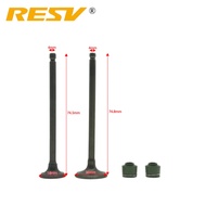 RESV for Suzuki Lets4 Lets5 Address 50 V50G Let's 4 5 4T 50cc Valve Intake Exhaust Stem Valve Oil Se