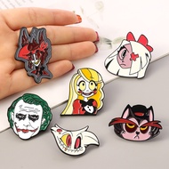 Hazbin Hotel Brooch Charlie Morningstar Alastor Vaggie Enamel Pins For Clothing Backpack Lapel Cospl