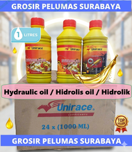 MURAH ORIGINAL ber SNI Unirace Hydraulic Oil 68 ISO VG SAE 10 Oli Hidrolis sae 10 Hidrolik Botol 1 L