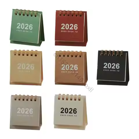 2026 Desk Calendar 19 Month Runs from Jun 2025 to Dec 2026 For Daily Scheduling X3UF