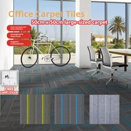 🔥50x50cm Office Carpet Tiles | Fire Retardant Interlocking Carpet | Thick Commercial Square Flooring