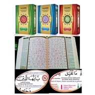 Al-quran Al-Jamil word-by-word Translation With Colour Coded Tajweed (Arab-Indonesia -English)( A4 Siz