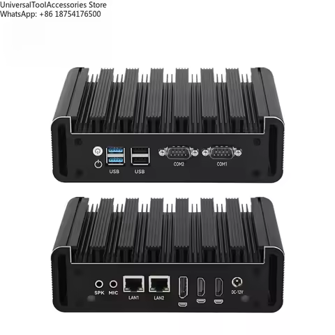 N100 DDR4 RAM MSATA SSD Gigabit LAN RS232 COM HD DP Fanless Industrial Mini PC Linux Computer