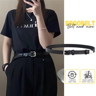 Y2k Western style small cowhide belt for women and men, fashion unisex belt 2.3cm version y2k belt