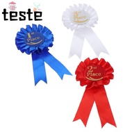 Rosette Ribbon, Recognition Ribbons Blue,Red,White Ribbon Award Set, Honorable Ribbon
