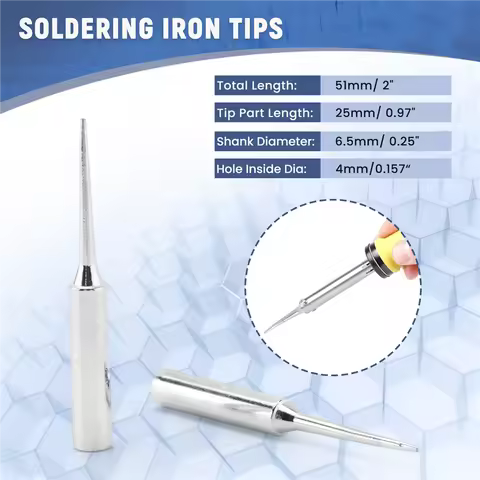 B23B 900M-T-LI 0.8Mm Point Diameter Soldering Solder Iron Tips 5 Pcs