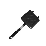 【Gr.s】เครื่องแซนด์วิชอาหารเช้า Non Stick เครื่องปิ้งขนมปังร้อนอย่างรวดเร็ว Long Handle Waffle Panini Grill อาหารเช้าขนมปังขนมขบเคี้ยว