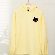 SLEEPY CAT 貓生活 寬版連帽T中性 Toby Black