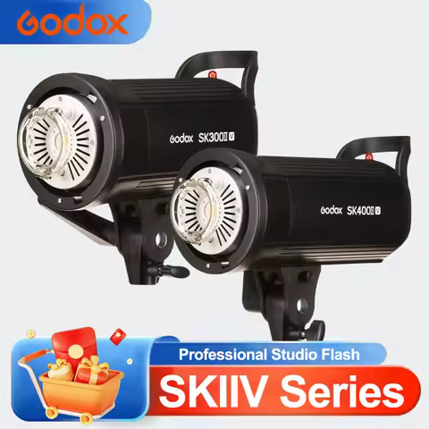 Godox SK300IIV SK400IIV Professional Studio Flash 2.4G Wireless X System Bowens Mount 10W Modeling L