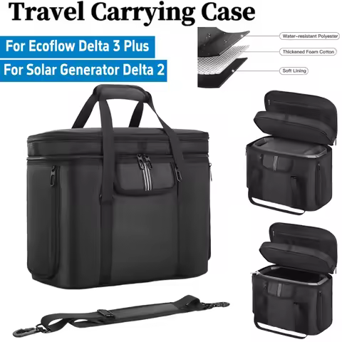 Carrying Case Travel Carrying Bag Anti-drop Travel Storage Bag Protective Case for Ecoflow Delta 3 P