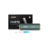 Fikwot FN970 2280 M.2 SSD PCIe Gen 4x4 NVMe 1.4 with Heatsink, Speeds Up to 7,400MB/s, DRAM Cache, C