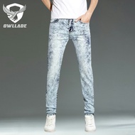 OWLLADE Denim Cargo Jeans Pants for Men 6020 in snowflake Stretchable