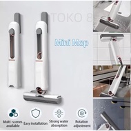 Home Car Portable Mini Mop / Mini Hands-free Squeeze Mop Desktop Mop Multifunctional Car Mop Cleanin