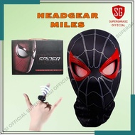 MATA Headgear spiderman mask mask miles morales cosplay flashing eyes