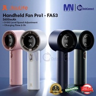 JISULIFE Handheld Fan Pro1 FA53 3600mAh Portable Bladeless Rechargeable Fan 100 Level Adjustment Wit
