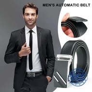 Silver Parallel Bars Men's Automatic Buckle Belt Casual Belt O3S4