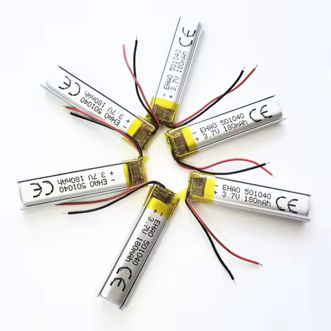 1-10 pcs 501040 3.7V 180mAh Lipo Rechargeable Battery For Bluetooth Headset Recorder Video Pen Camer