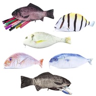 Fish Pencil Case Novelty Fish Pen Bag Fish Coin Purse Funny Pencil Case With Padded Cute Fish Pens F