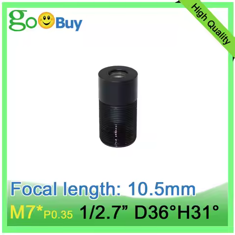 M7*P0.35 focal length 10.5mm 8MP 4K HD telephoto lens small FOV 36 degree for 1/2.7" sensor CMOS min