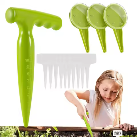 File Adjustable Plant Seed Sower Planter Hand Held Flower Grass Plant Seeder Garden Multifunction Se
