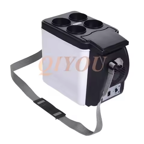Upgrade 12V 48W 6L Portable Car Refrigerator Heating & Cooling Dual Purpose Mini Refrigerator For Pi