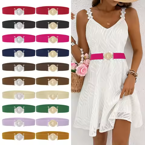SISHION 2025 Fashion Plus Size S-XXL Women Waist Belts YD0057 Slim Elastic Corset Belt Waistband