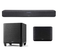 Denon Home Sound Bar 550-3D Sound, Dolby Atmos & DTS:X, HEOS Built-in Home Subwoofer HEOS Built-in, 