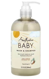 Shea Moisture baby wash and shampoo, 100% virgin coconut oil