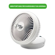 Steve & Leif Portable Mini 3-Speed Rechargeable Fan 4000mA battery (White)