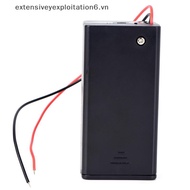 # exten # 9V Volt PP3 Battery Holder Box DC Case With Wire Lead ON/OFF Switch Cover .