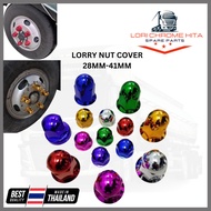 LORI CHROME KITA Truck Lori Lorry Cover Nut Lori Nat 28mm-41mm Wheel Tayar Nut Cover Thailand Lori A