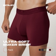 Ultra Soft Modal Boxer Brief Men 1 PCS | Men's Premium Underwear Soft Skin-Like Boxer Lelaki Dewasa