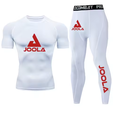 JOOLA Men's Two-Piece Fitness Suit, Quick Drying Sports Running Set, Basketball Training Suit, Breat