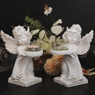 MagiDeal Nordic Angel Candle Holder, Angel Collection Figurine Angel Statue Left