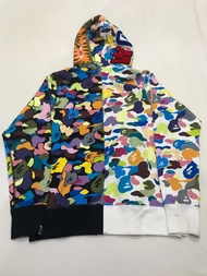 BAPE Multi Camo Shark Full Zip Hoodie (Preloved Size S)