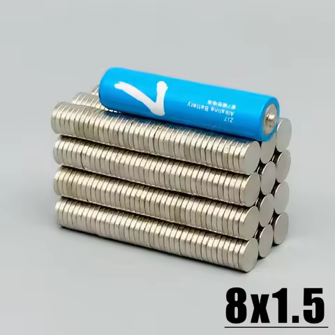 Fridge Tool Magnet 20/100/500/1000pcs 8X1.5mm Round Shape Imane Accessories For Office Whiteboard Cr