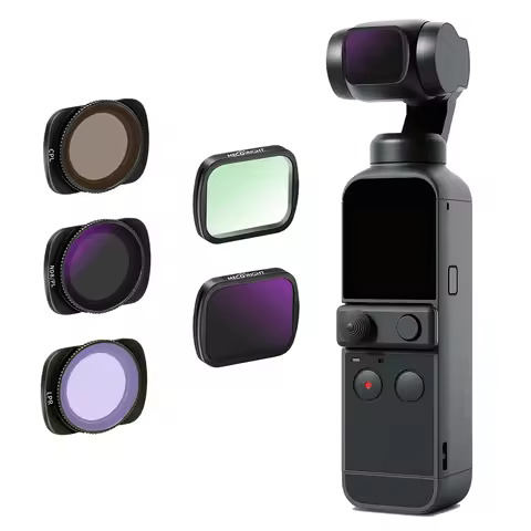Mecoright For DJI OSMO POKET 2 UAV Magnetic Filter Kit UV CPL ND8/64/1000 NDPL Night Polarizer Set C