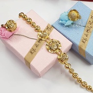 Bracelet topi emas bangkok set ring pattern 916 gold