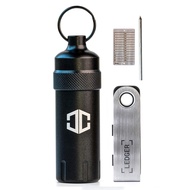 Crypto Case - アルミ防水ケース Ledger Nano X Nano S Plus 用 - 耐衝撃 ポータブル ハードウェア コールドウォレット 元帳用 - 24ワードシードフレーズプレ